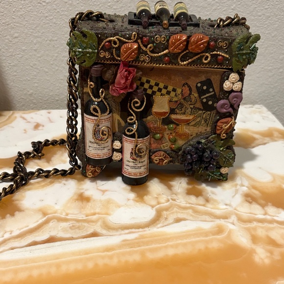 Decorative Wine-Themed Handbag - Picture 1 of 10